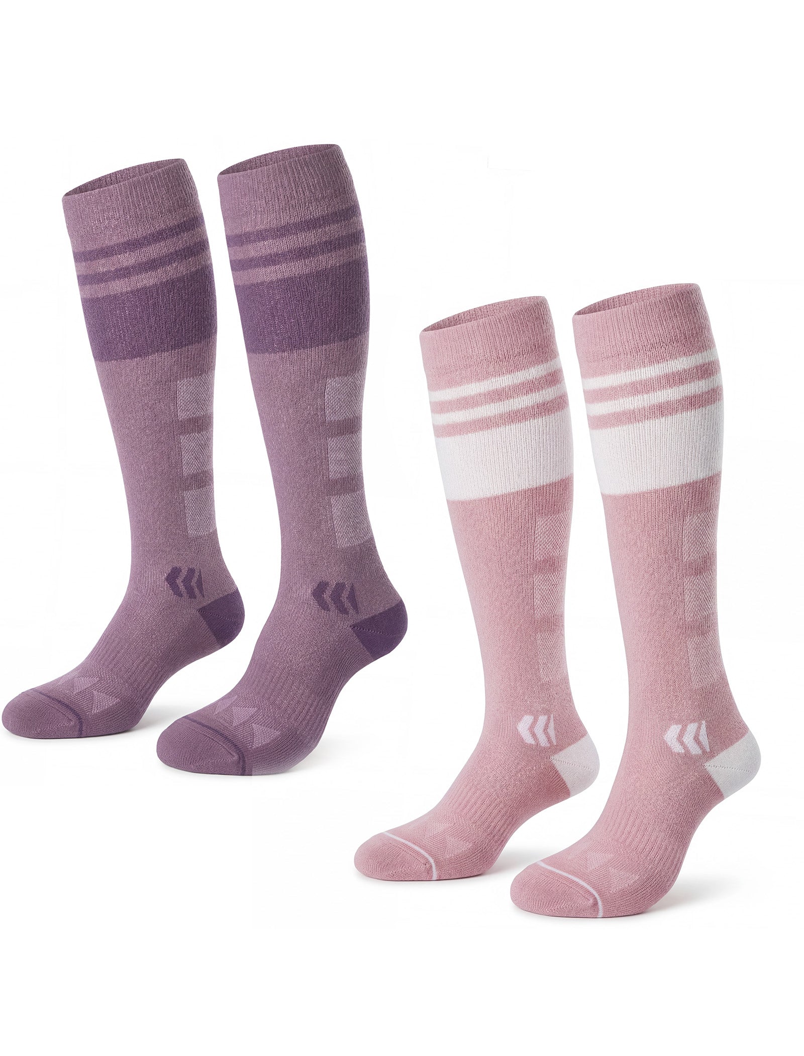 Momcozy Wide Calf Compression Socks 20-30mmHg for Sports 2 Pairs (Soft 18)